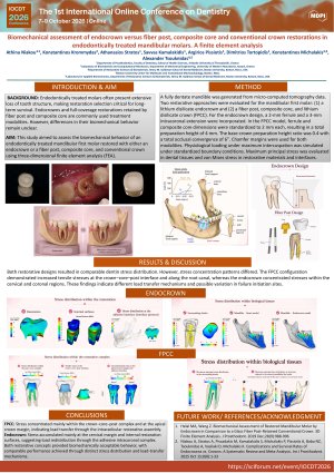 Biomechanical assessment of endocrown versus fiber post, composite core and conventional crown restorations in endodontically treated mandibular molars. A finite element analysis.pdf